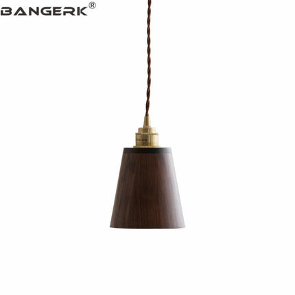 Suspension LED moderne avec abat-jour en bois pour décoration intérieure — LZ4X9P