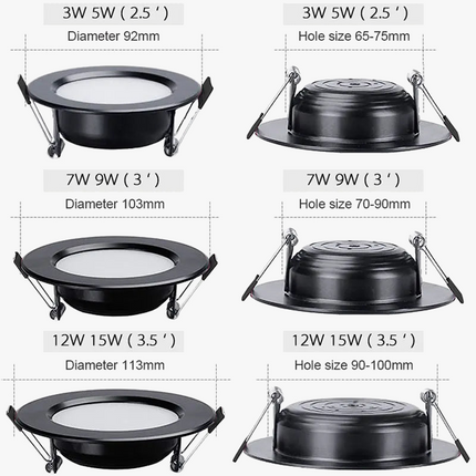 Lot de 10 spots LED encastrables étanches pour éclairage intérieur — LZ4X9JQ