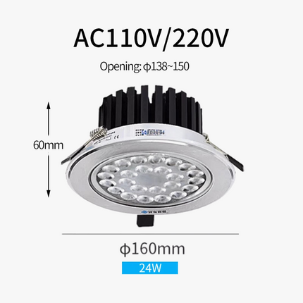 Lot de 6 ou 12 spots LED encastrables à intensité variable — LZ4X9T1
