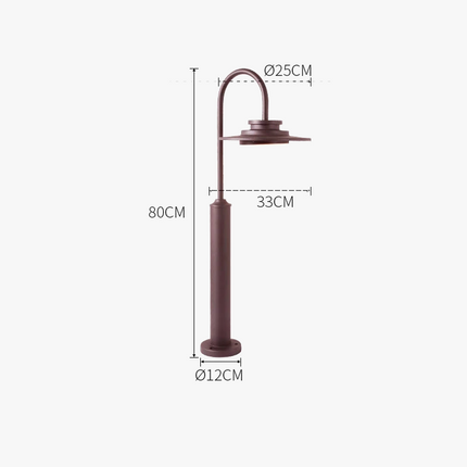 Lampadaire de jardin moderne en aluminium pour pelouse extérieure — LZ7D9Q