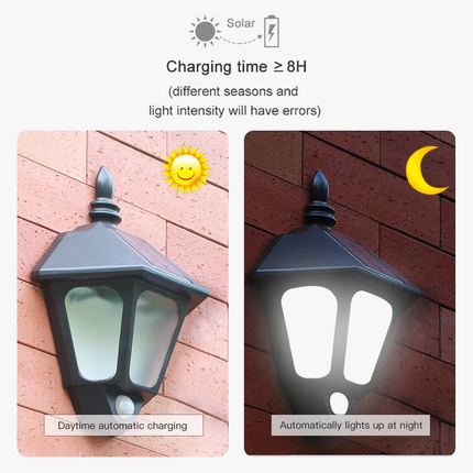 Applique murale solaire LED étanche à induction pour éclairage extérieur et jardin — LZ4X9P