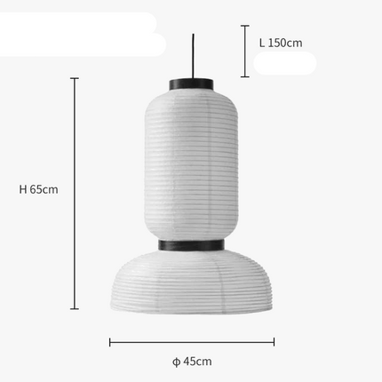 Suspension design danoise en papier de riz blanc — LZ4X9T2