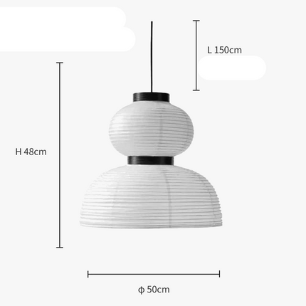 Suspension design danoise en papier de riz blanc — LZ4X9T2