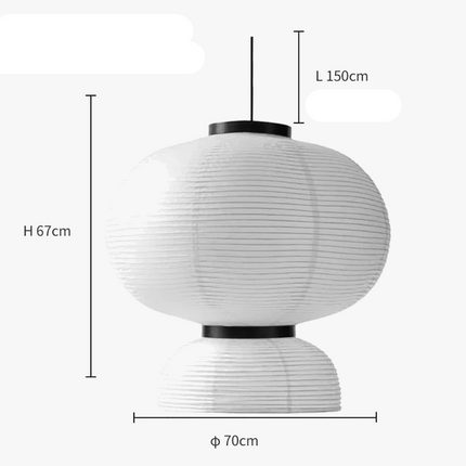 Suspension design danoise en papier de riz blanc — LZ4X9T2
