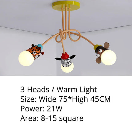 Lustre animalier pour chambre d’enfant et salle à manger — LZ7D3X