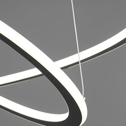 Lustre minimaliste à anneaux circulaires dimmable — LZ4XJ9