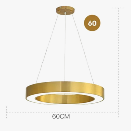 Lustre LED à anneaux ronds pour éclairage moderne et créatif — LZ4F9T1