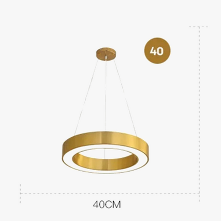 Lustre LED à anneaux ronds pour éclairage moderne et créatif — LZ4F9T1