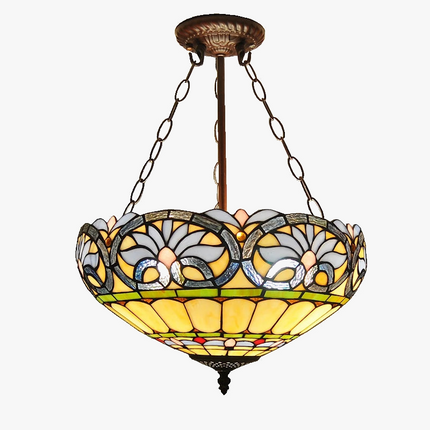 Lustre style Tiffany antique pour éclairage intérieur et extérieur — LZ4G7M9