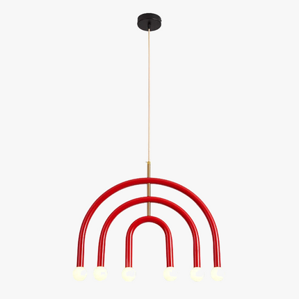 Lustre suspension réglable en fil métallique arc-en-ciel art déco — LZ4P9XQ