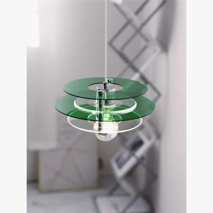Lustre suspension arc-en-ciel soucoupe volante rétro pour bar ou restaurant — LZ4X9T