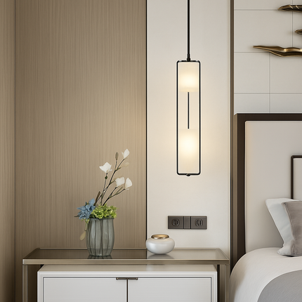 Lustre art déco en verre et métal pour intérieur moderne — LZ4X9QJ