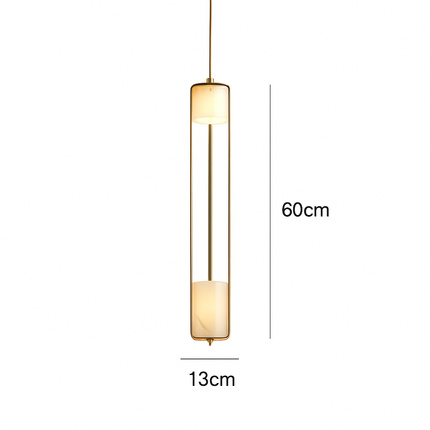Lustre art déco en verre et métal pour intérieur moderne — LZ4X9QJ