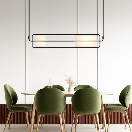 Lustre art déco en verre et métal pour intérieur moderne — LZ4X9QJ