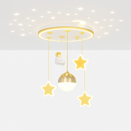 Lustre astronautes lumineux pour chambre d’enfant au design moderne — LZ4X9T2