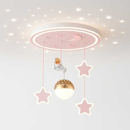 Lustre astronautes lumineux pour chambre d’enfant au design moderne — LZ4X9T2