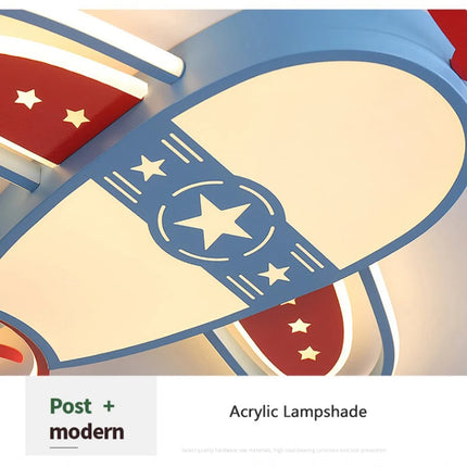 Lustre avion moderne pour enfants avec éclairage télécommandé — LZ4X9P2