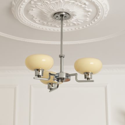 Lustre Bauhaus en verre style art déco moderne — LZ3X9V