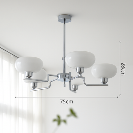 Lustre Bauhaus en verre style art déco moderne — LZ3X9V