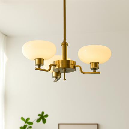 Lustre Bauhaus en verre style art déco moderne — LZ3X9V