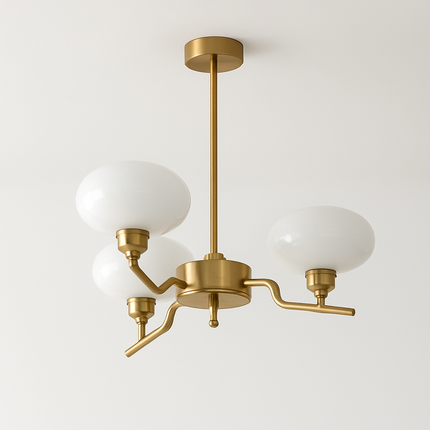 Lustre Bauhaus en verre style art déco moderne — LZ3X9V