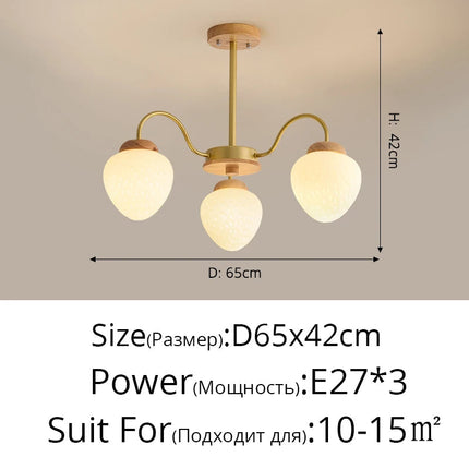 Lustre en bois simple au style français moderne pour enfants — LZ4J9XQ