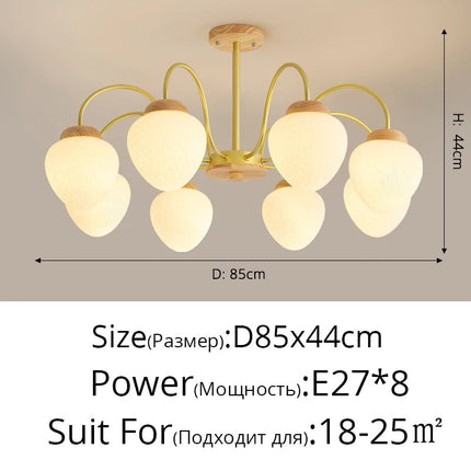 Lustre en bois simple au style français moderne pour enfants — LZ4J9XQ