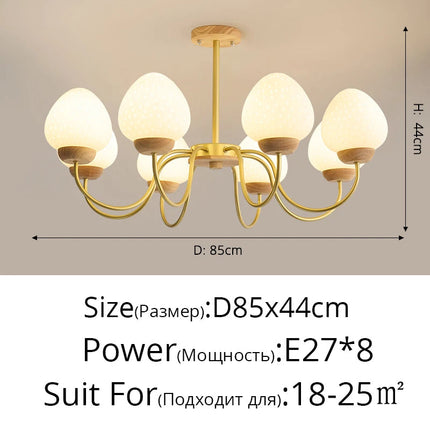 Lustre en bois simple au style français moderne pour enfants — LZ4J9XQ