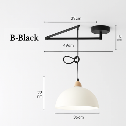 Lustre à bras long pliable, rotatif et réglable moderne — LZ3X9V