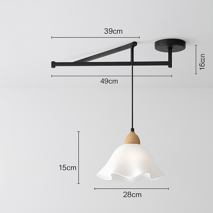 Lustre à bras long pliable, rotatif et réglable moderne — LZ3X9V