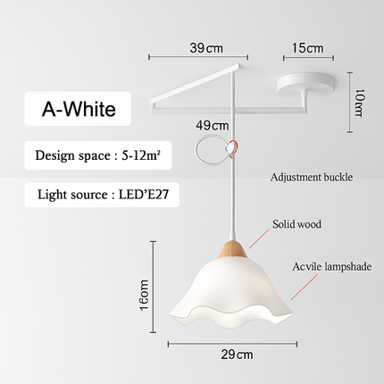 Lustre à bras long pliable, rotatif et réglable moderne — LZ3X9V