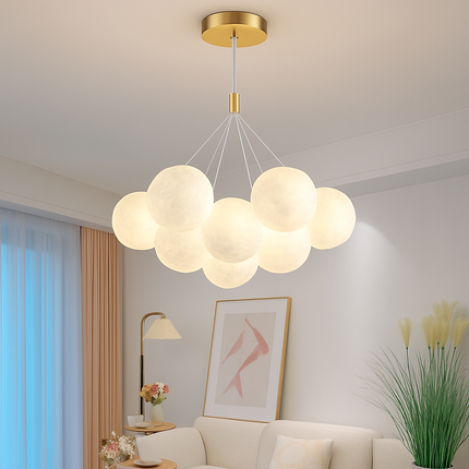 Lustre suspension bulle lumineuse pour salon et chambre — LZ4X9T2
