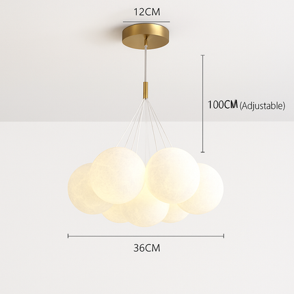 Lustre suspension bulle lumineuse pour salon et chambre — LZ4X9T2