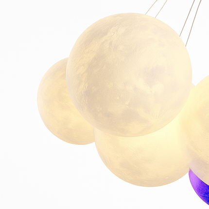 Lustre suspension bulle lumineuse pour salon et chambre — LZ4X9T2