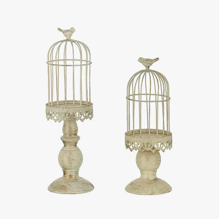Lustre cage à oiseaux rétro pour mariage et dîner romantique — LZ4N7Q