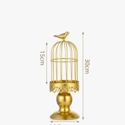 Lustre cage à oiseaux rétro pour mariage et dîner romantique — LZ4N7Q