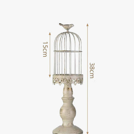 Lustre cage à oiseaux rétro pour mariage et dîner romantique — LZ4N7Q