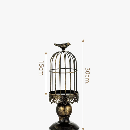 Lustre cage à oiseaux rétro pour mariage et dîner romantique — LZ4N7Q