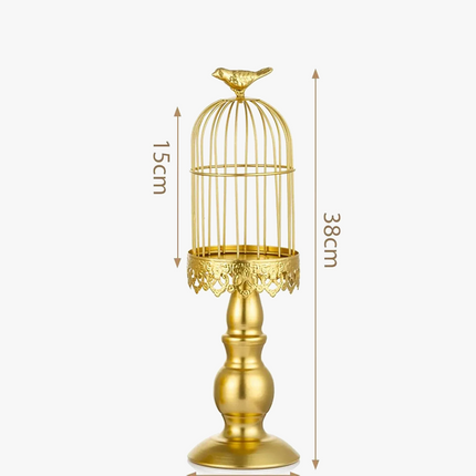 Lustre cage à oiseaux rétro pour mariage et dîner romantique — LZ4N7Q
