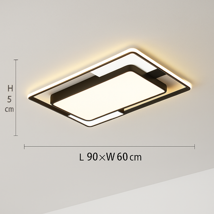 Lustre carré moderne en fer avec éclairage LED intérieur — LZ4X9P2Q