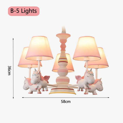 Lustre carrousel romantique pour chambre d'enfant moderne — LZ4X9P2