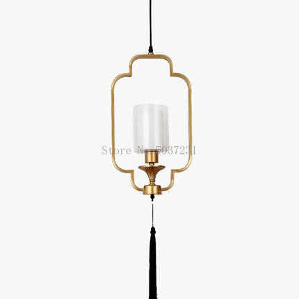 Lustre suspendu moderne chinois avec éclairage LED intégré — LZ4X9P2