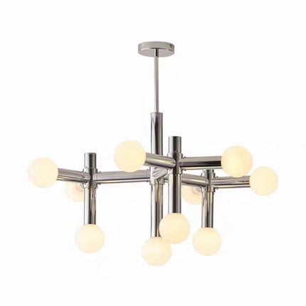 Lustre chrome au design artistique pour éclairage intérieur — LZ7D9X