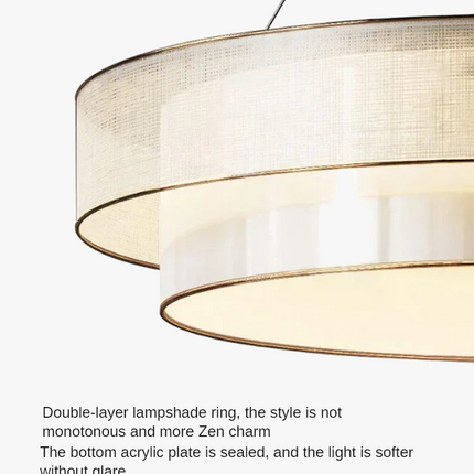 lustre circulaire chinois pour un éclairage zen élégant