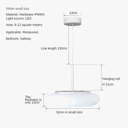 Lustre circulaire LED pour intérieur minimaliste moderne — LZ4P9XJ