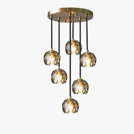 Lustre contemporain en cristal pour café, bar et restaurant — LZ4T9X