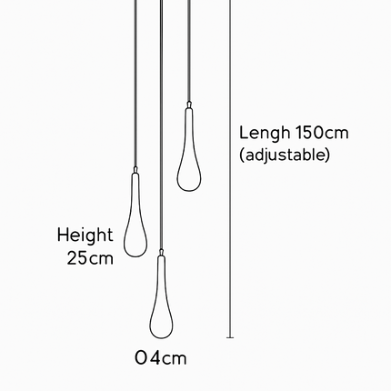 Lustre rotatif en cristal doré forme goutte d'eau — LZ4X9Q