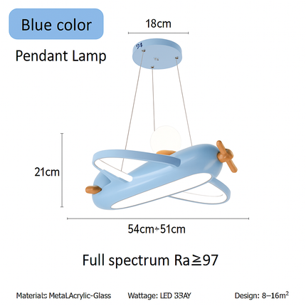 Lustre enfant en forme d’avion créatif — LZ4P9X2