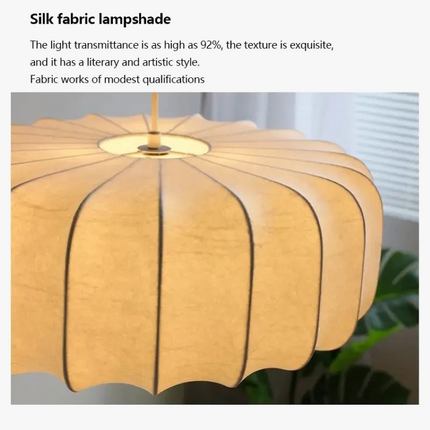 Lustre créatif en soie style rétro chinois pour lampe de table — LZ4X9QJ