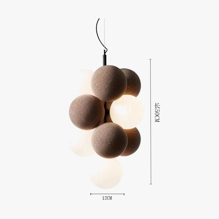 Lustre créatif en velours pour espace contemporain — LZ4X9P2Q